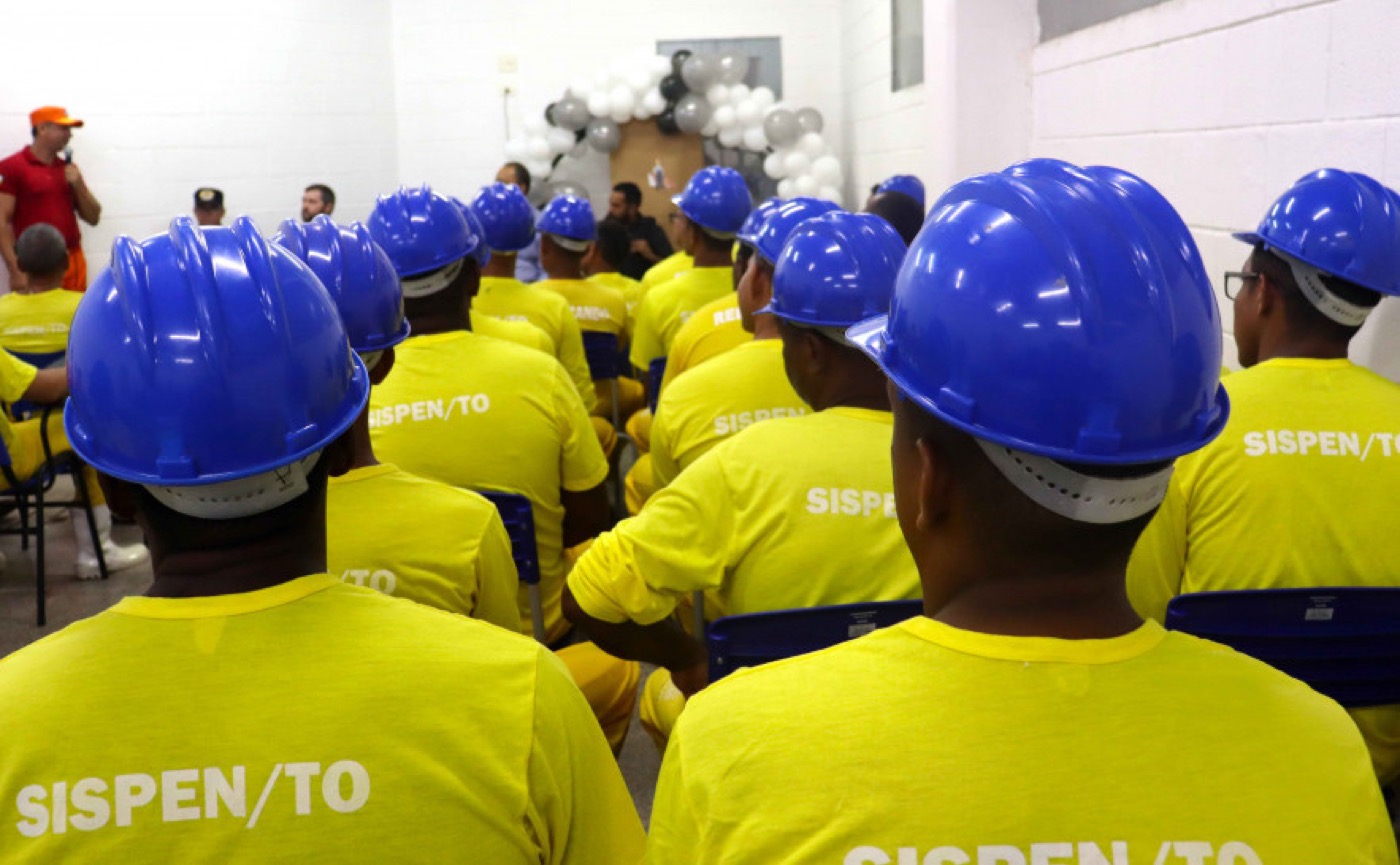 Reeducandos capacitados pelo Projeto Caminho Renovado